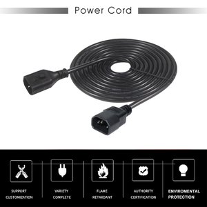 Khuyến mãi C14 C13 IEC 60320 PDU cáp để PC <span class=keywords><strong>c13c14</strong></span> 24V cung cấp biến áp IEC320 Pan PWR máy chủ màu đen 1.2m kết nối cáp - Product Image 6