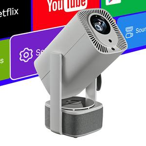 Projecteur Android LED 4K Portable 1080P WIFI 20W Haut-parleur Bluetooth Haute Luminosité MINI Home Cinéma Google Smart TV A005 Pro - Product Image 1