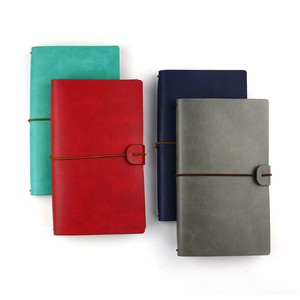 Carnet de voyage A6 en cuir PU vintage personnalisé avec logo, pages de rechange lignées, quadrillées et à pois, organisateur de journal – Vente en gros - Product Image 1