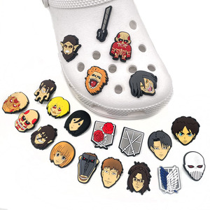 Venta Caliente de Dijes para Zapatos de PVC Suave con Diseño de Anime y Videojuegos, Ataque a los Titanes, Dijes para Zapatos de PVC Suave con Diseño de Dibujos Animados Japoneses de Ataque a los Titanes - Product Image 4