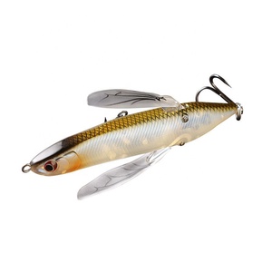 Palmer 80mm 6g <span class=keywords><strong>finesse</strong></span> chenille grand bruit flottant crayon <span class=keywords><strong>leurre</strong></span> de pêche topwater popper crayon leurres top eau dur appât nageur - Product Image 3