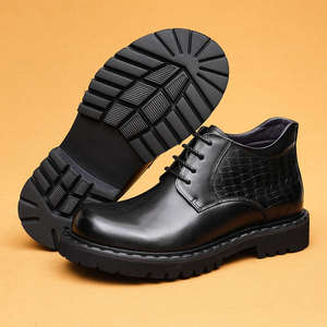 Botas de Tobillo de Piel de Caballo 2025 para Hombre, Cuero Genuino Lavable, Hechas a Mano con Tecnología Goodyear, Estilo Retro, Moda Amekaki, Calzado de Trabajo - Product Image 3
