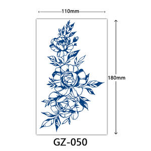 สติกเกอร์รอยสักชั่วคราวกันน้ำสำหรับผู้หญิงแฟชั่น OEM 15วันน้ำผลไม้สมุนไพรกึ่งถาวรที่ติดทนนานศิลปะบนร่างกาย - Product Image 3