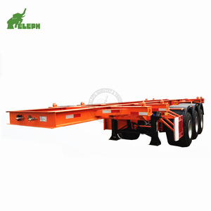 Chasis de transporte de contenedores extendido <span class=keywords><strong>Tri</strong></span> 3 Axle 40 Foot 40ft Marco extensible Esqueleto Remolques Chasis - Product Image 1