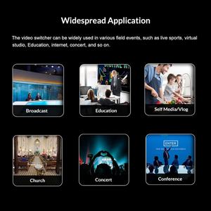 AVMATRIX Shark S6 6CH /SDI Mixeur <span class=keywords><strong>vidéo</strong></span> multi-caméras Commutateur Métal <span class=keywords><strong>Écran</strong></span> FHD 5 pouces Streaming en direct USB/Carte SD Ethernet - Product Image 6