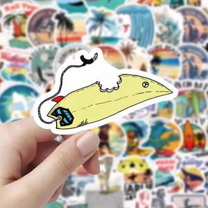 Etiqueta de logotipo de impresión personalizada, botella de agua, pegatina de vinilo impermeable, troquelada pegatina para ordenador portátil, equipaje de guitarra - Product Image 4