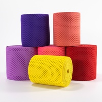Ceinture élastique en maille de coton et polyester, tissu large, personnalisé, respirant, maille orthodontique, sport médical, usine vérifiée