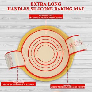 Sangle de levage en <span class=keywords><strong>silicone</strong></span> pour pain, pour cuisson au four hollandais, avec poignées extra longues, tapis de cuisson en <span class=keywords><strong>silicone</strong></span> résistant, accessoires de cuisson - Product Image 4