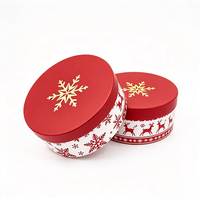 Tube d'expédition de Noël surprise en matériaux biodégradables, boîte cylindrique en papier personnalisée, boîte en carton pour les fêtes