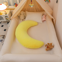 Oreiller de grossesse en forme de C, design écologique avec rembourrage en fibres de polyester douces, soutien confortable pour les positions de sommeil