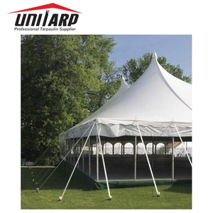 Chống UV 850gsm Trắng <span class=keywords><strong>PVC</strong></span> Tarpaulin CuộN ngoài trời Lều <span class=keywords><strong>PVC</strong></span> tráng vải - Product Image 5