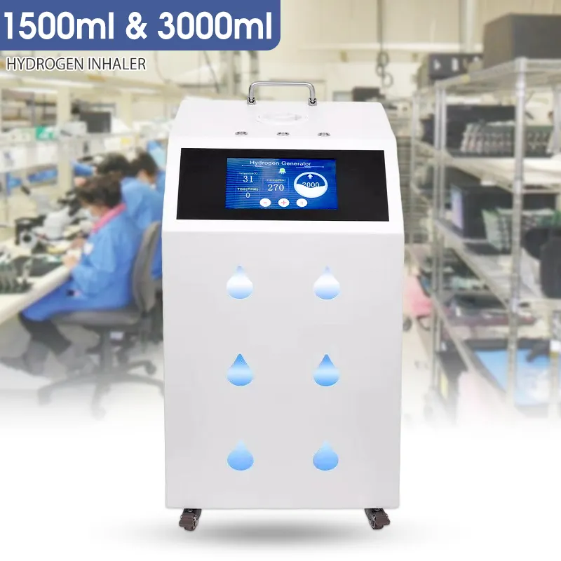 新しいSPE PEM 99.99% 純度900ml分子酸素水素吸入機1500ml3000ml家庭用水素発生器