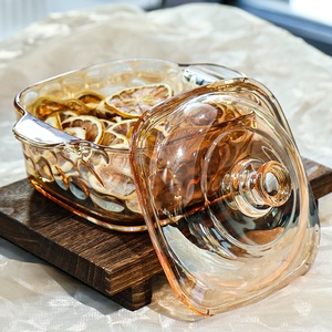 Tazón de Sopa de Vidrio de Borosilicato de Alta Calidad, Estilo Clásico, para Cocina y Hogar, con Tapa - Product Image 5