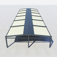 Pergola extérieure électrique automatique pliable en aluminium thermolaqué et PVC avec capteur vent et soleil, taille personnalisée et télécommande