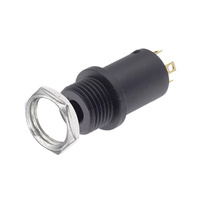 Connecteur de panneau jack stéréo femelle 3,5 mm 4 canaux, montage en panneau, prise audio vidéo verticale, plaqué or, haute qualité PJ-31640