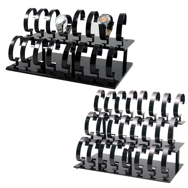 Apache Customizable Acrylic Washable for Shoe and Bag Display Rack in Golden & Silver for Boutique Luxury Stores