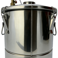 Cuve de Fermentation en Acier Inoxydable pour la Fabrication de Bière et de Vin à Domicile, 20 Litres