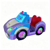 Manège pour enfants à monnayeur, machine d'arcade en fibre de verre en forme de voiture de dessin animé, équipement d'amusement pour enfants avec écran d'affichage