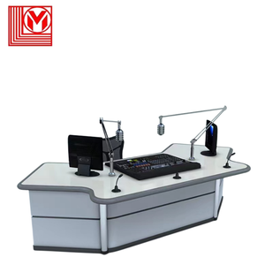 Escritorio <span class=keywords><strong>de</strong></span> transmisión <span class=keywords><strong>en</strong></span> <span class=keywords><strong>vivo</strong></span> para radio y TV, estación <span class=keywords><strong>de</strong></span> estudio profesional para entrevistas <span class=keywords><strong>de</strong></span> <span class=keywords><strong>noticias</strong></span> y escritorios <span class=keywords><strong>de</strong></span> presentadores, a la venta - Product Image 4