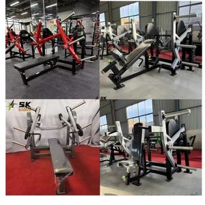 เครื่องบริหารกล้ามเนื้อหน้าอกแบบวางแผ่นน้ำหนัก SK High-End Commercial Flat Bench Chest Press Machine 3 แผ่น สำหรับการฝึกความแข็งแรงของร่างกายส่วนบน - Product Image 2