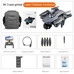 Dron <span class=keywords><strong>RG106</strong></span> <span class=keywords><strong>Pro</strong></span> 8K con Cámara Dual, 3 Ejes, GPS, Plegable, Motores sin Escobillas, Wifi 5G, Control Remoto, Juguetes, 3000M, 28 Minutos, Helicóptero FPV - Product Image 5
