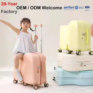 <span class=keywords><strong>Valigia</strong></span> Cavalcabile per Bambini con Design a Rotelle, Leggera e Resistente in ABS, Ruote Girevoli, Approvata per il Trasporto Aereo - Product Image 1