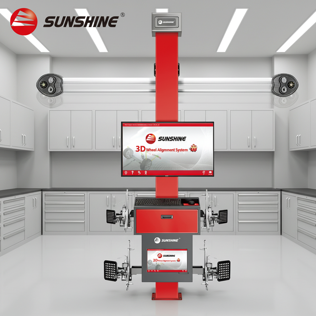 For S-F9 3D Wheel Alignment Machine 6.4MP High Accuracy Camera for Tire Workshop Car Service Equipment CE ISO Certified