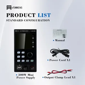 Mini <b>Switch</b> Programmable Power Supply <b>with</b> Adjustable 0-30V and 0-10A Output Single Output for Electronics - Product Image 4