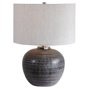 Lampe de table moderne minimaliste effet bois empilé, couleur crème, avec abat-jour blanc |   Éclairage organique neutre pour chambre d'hôtel et bureau - Product Image 6
