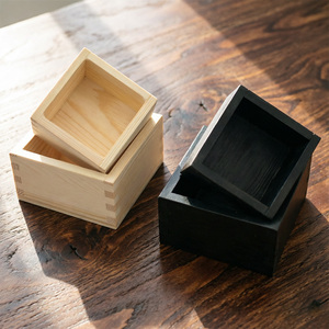 <span class=keywords><strong>Caja</strong></span> de Almacenamiento Cuadrada de Madera de Pino Personalizada, Sin Procesar, Sin Cubrir, para Regalos DIY - Product Image 5