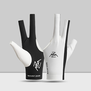 Gant de billard à 3 doigts ouverts, TP, sans couture, respirant, anti-transpiration, qualité tournoi, unisexe, pour le billard chinois à 8 boules - Product Image 1