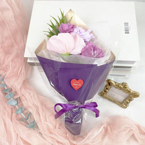 Graduation season carnation finished bouquet as a souvenir for girlfriend simulation <b>flower</b> Tanabata hot romantic gift - Product Image 6