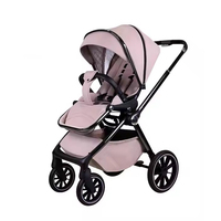 Personnalisable, assis, inclinable, pliable, poussette pour bébé à haute vue, poussette légère, poussette à quatre roues