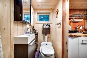 Casa Minuscola Prefabbricata Deepblue Smarthouse Pronta per <span class=keywords><strong>la</strong></span> Spedizione, Struttura in Acciaio Leggero su Ruote - Product Image 3