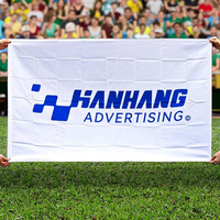 Drapeau de club de football personnalisé 3x5FT en polyester, imprimé numériquement pour événements promotionnels et usage commercial en extérieur
