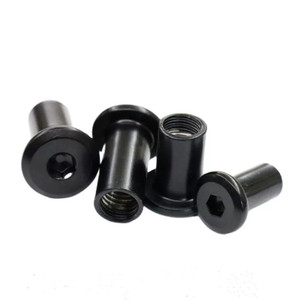 M3 M4 M5 M6 M8 Đen Kẽm Mạ Lớn Phẳng Hex Hexagon Ổ Cắm Đầu Đinh Tán Kết Nối Chèn Khớp Tay Áo Cap Mông Nut - Product Image 1