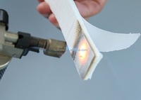 Cinta de Fibra Cerámica Resistente al Fuego para Puertas Cortafuegos de Madera Glaseada y Acero |   Protección Contra Incendios de 60 Minutos