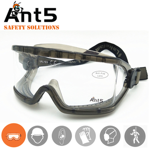 แว่นตาเลนส์ใสป้องกันรอยขีดข่วนน้ำหนักเบามาตรฐาน ANT5PPE EN166แว่นตานิรภัยเพื่อความปลอดภัยในห้องปฏิบัติการเคมี - Product Image 4