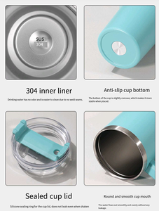 Vaso Térmico Personalizado con el Logotipo Principal de los Tennessee <span class=keywords><strong>Titans</strong></span>, con Tapa y Pajita, 40 oz, para Oficina, Auto, Café - Product Image 5