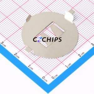 MY-3032-01 Button & Strip Battery Connector SMD Connector Battery Clip CR2032 Manganese Steel Nickel - Product Image 1