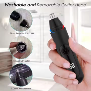 Tondeuse à poils de nez portable pour hommes, rechargeable, outil d'épilation indolore pour le visage et les sourcils - Product Image 3