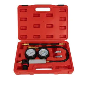 Système de jauge double Kit d'outils pour jauge de moteur à essence Testeur de fuite de cylindre de voiture