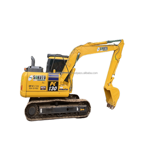 Excavadora de cadenas Komatsu PC130 de segunda mano, modelo 2023, pocas horas de trabajo, alta calidad, 13 toneladas, motor hidráulico, caja de cambios, bomba - Product Image 1