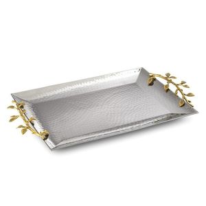 Estilo nórdico decoración del hogar lujo oro servir Trat joyería decorativa organizador de maquillaje Metal hierro bandejas rectangulares - Product Image 6