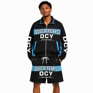 Chaqueta Cortavientos Anorak DCY, Chaqueta Deportiva para <span class=keywords><strong>Hombre</strong></span>, Conjuntos Deportivos 2026, Cortavientos Oversize, Chándal de Poliéster Hecho a Medida - Product Image 1