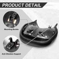 Asiento de conductor personalizado, asiento cómodo de conductor de alta calidad con romboide negro para Can Am Ryker 600 900 Sport Rally Edition 2019-2024