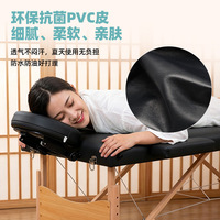 Table de massage pliable portable en bois de frêne renforcé - Table de massage pliable Black Beauty pour usage domestique