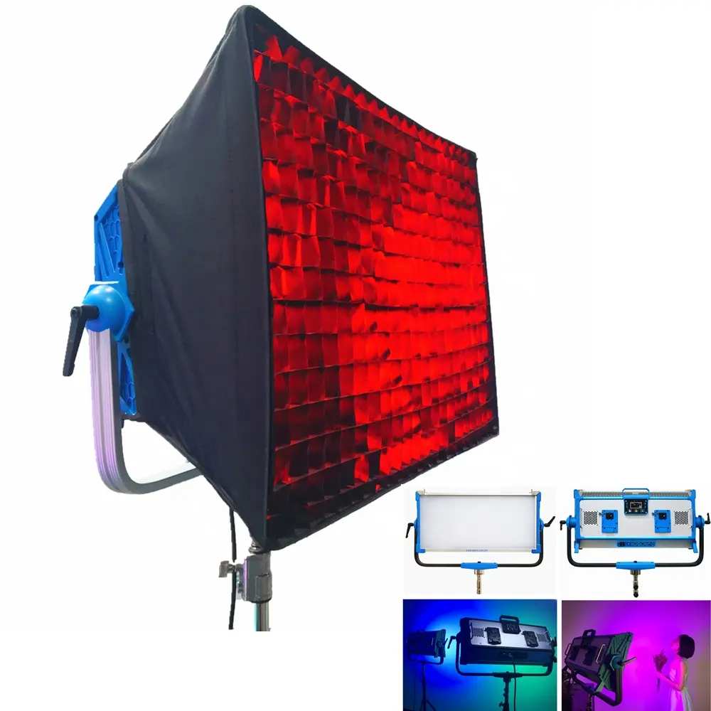 AI-3000C многоцветная светодиодная видеопанель 300 Вт для съемки короткометражной пленки 2800-9990 К с V-креплением на батарее для фотосъемки