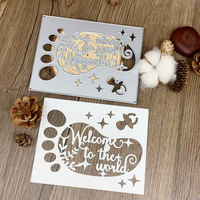 Matrice de découpe en métal en forme de semelle de pied pour albums photo DIY, boîtes cadeaux, cartes en papier, cartes de vœux et scrapbooking