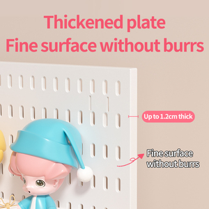 1 단 접이식 PP 소재 플라스틱 데스크탑 오거나이저 노 홀 펀칭 벽 선반 향신료 보관을 위한 공간 절약형 솔루션 - Product Image 3